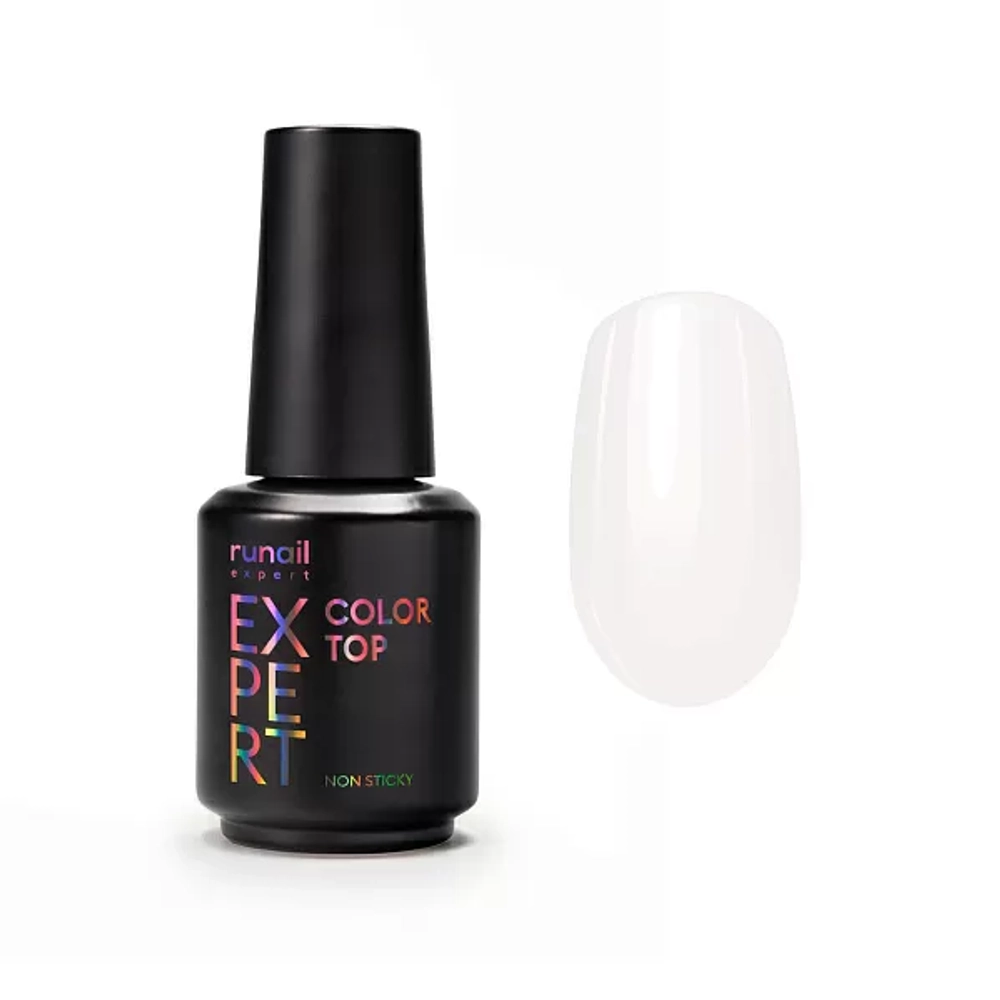 Топ цветной Top Color Non Sticky Runail Expert №153, 18мл флакон