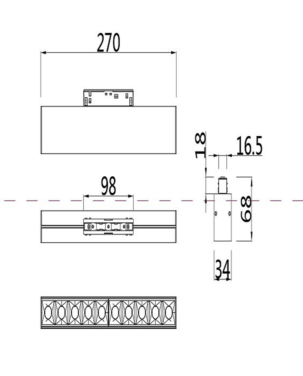 Трековый светильник Maytoni Technical TR014-2-20W4K-W