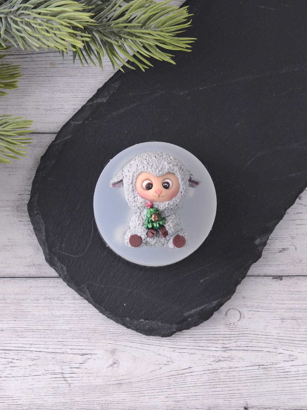 Силиконовый молд "Овечка" #5