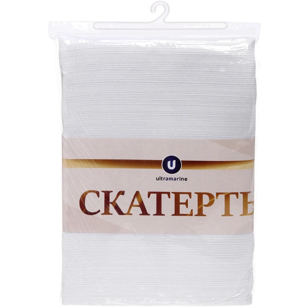 Скатерть 147*183 см «HOME», водоотталкивающая, цвет белый