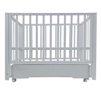 Детская кроватка Sweet Baby Vittoria с маятником и ящиком 427588 серая