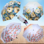 Зонт механический ветроустойчивый, матовая ручка «BESTzontik - ampir», микс 3 дизайна, длина 25см, d-110см