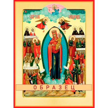 Всех скорбящих радосте икона Божией Матери БМ-53 (бм/В/7/1)