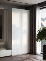 Шкаф Распашной Белый 101х220х52,5 SOHO с полками