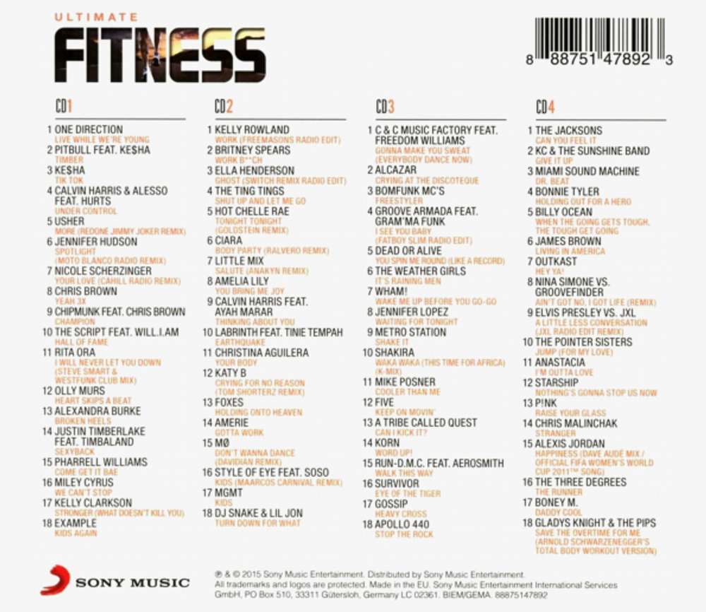 Сборник / Ultimate... Fitness (4CD)