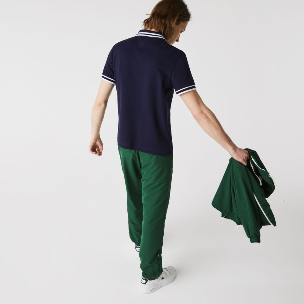 Теннисное поло Lacoste Men's SPORT Roland Garros Edition Piqu_ - navy blue/white/red