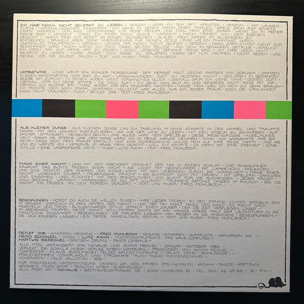 Novalis – Augenblicke (Германия 1980г.)