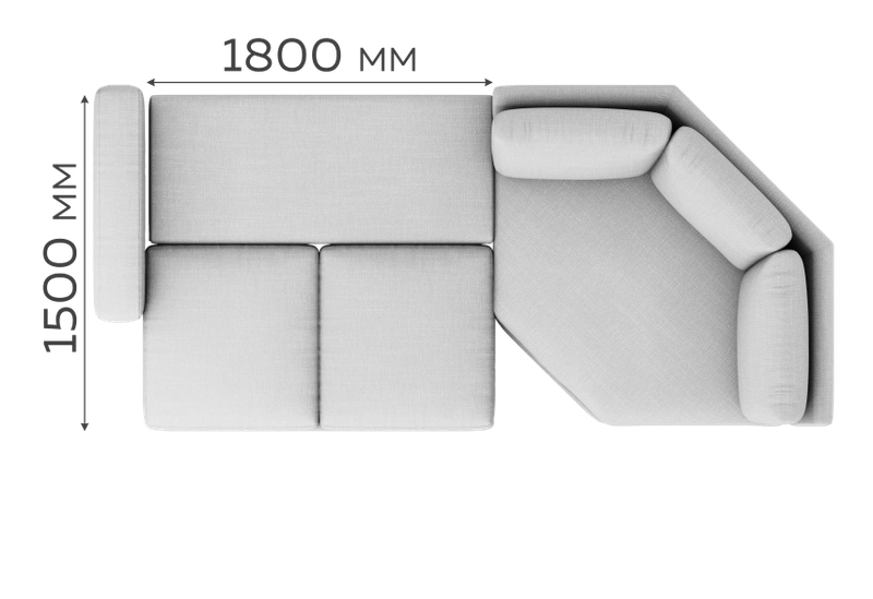 Угловой диван Санремо модульный Вариант 2