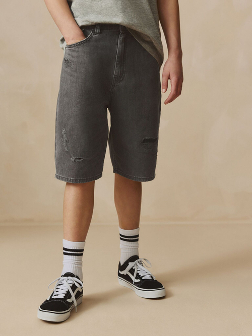 Шорты джинсовые для мальчика Next AC5-647, Серый