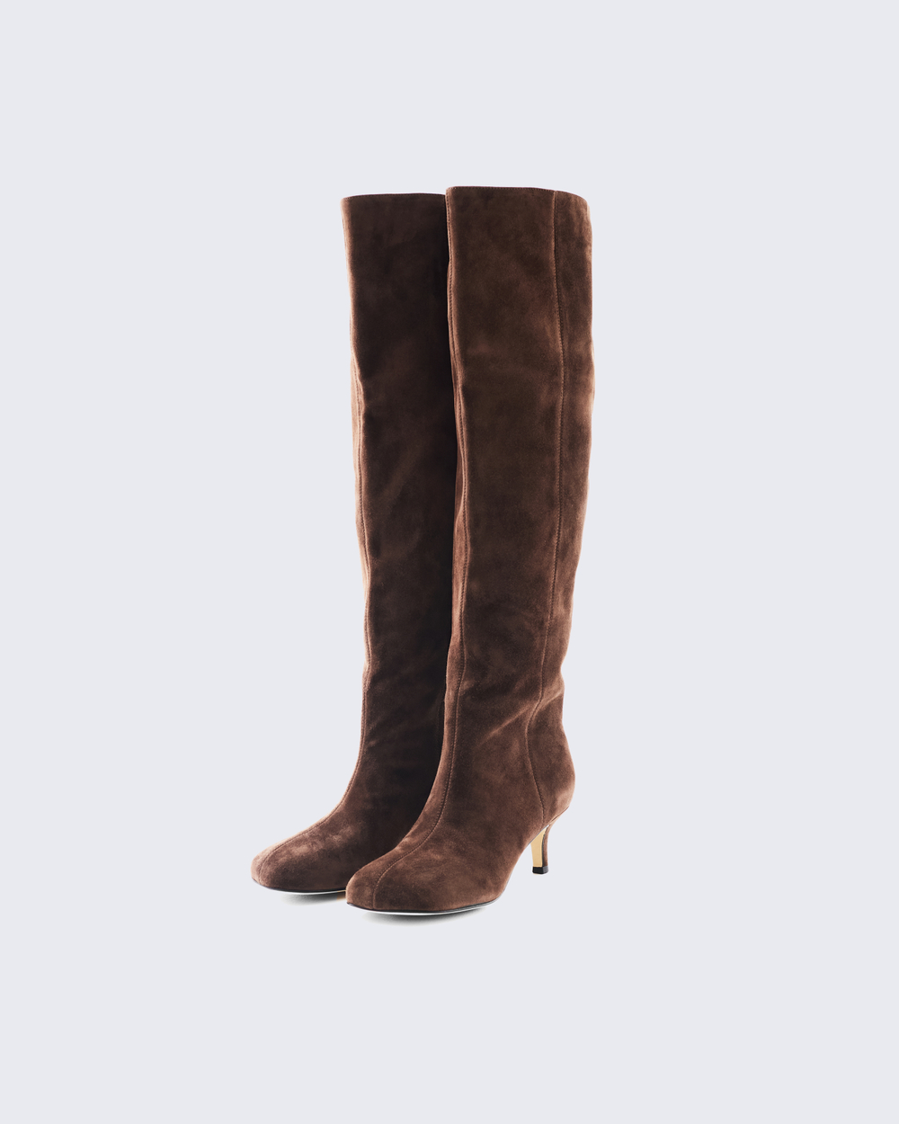 Сапоги из натуральной замши шоколадный