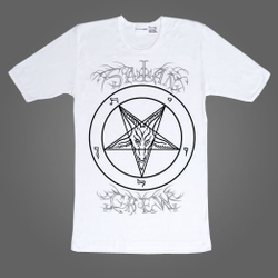 Футболка Satan Crew пентаграмма белая
