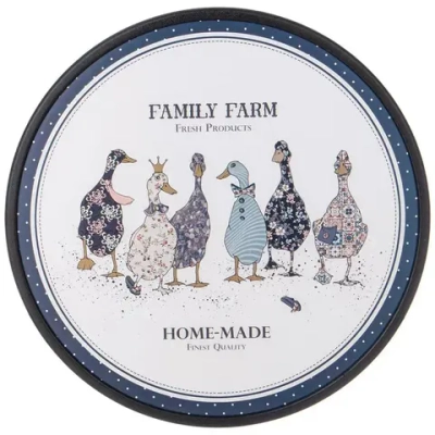 Доска разделочная круглая, Семейная ферма 27,5*1,2 см