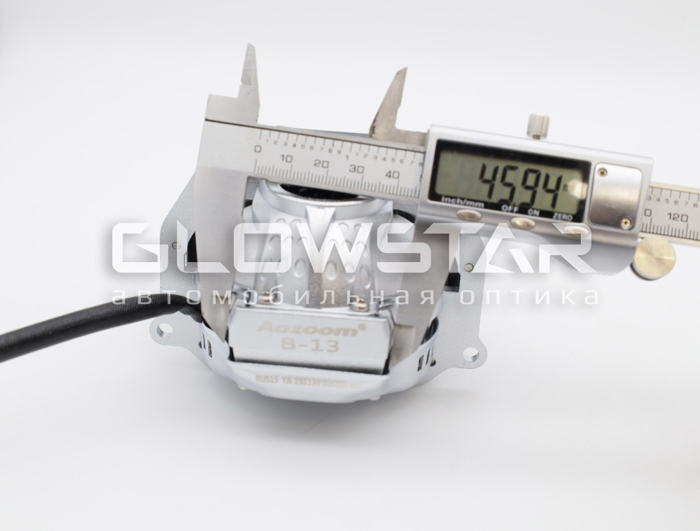 Билед модули Aozoom B-13 2024 (прямоугольные) 3.0 дюйма, 3 чипа, тройная линза, 2 кулера охлаждения, 5500K, 12V, 47W/79W, крепление 3R (комплект, 2шт)