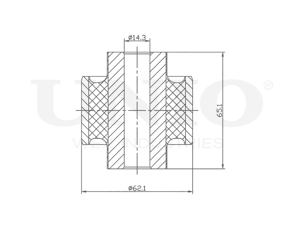 Сайлентблок задней поперечной тяги UNIO RMP-20558