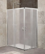 Душевой уголок BelBagno UNIQUE-AH-2-100/115-75/90-P-Cr 115х90 стекло текстурное/профиль хром