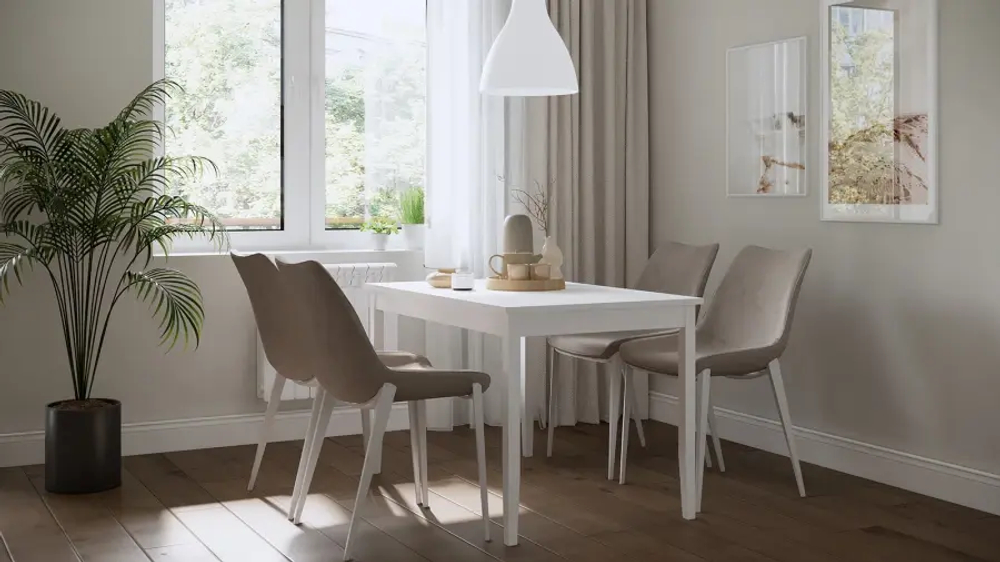 Кухонный стол  -  аналог IKEA /ЛЫМ/ ИКЕА, 118x74см, белый