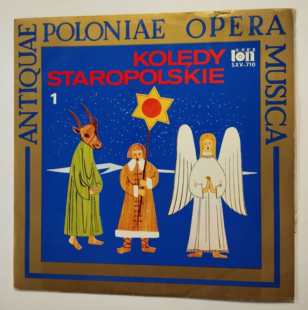 Винтажная виниловая пластинка LP Koledy Staropolskie (Польша 1977)