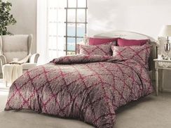 Постельное белье SCILIA бордовый  TIVOLYO HOME Турция