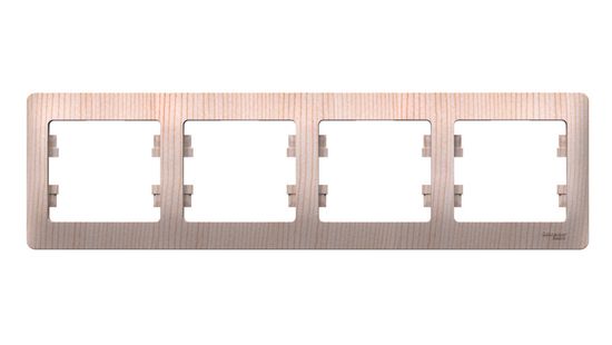 Рамка 4-м Glossa горизонт. сосна SE GSL001504