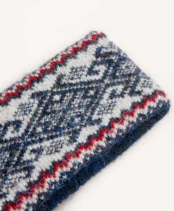 Oysho Жаккардовая повязка на голову, военно-морской