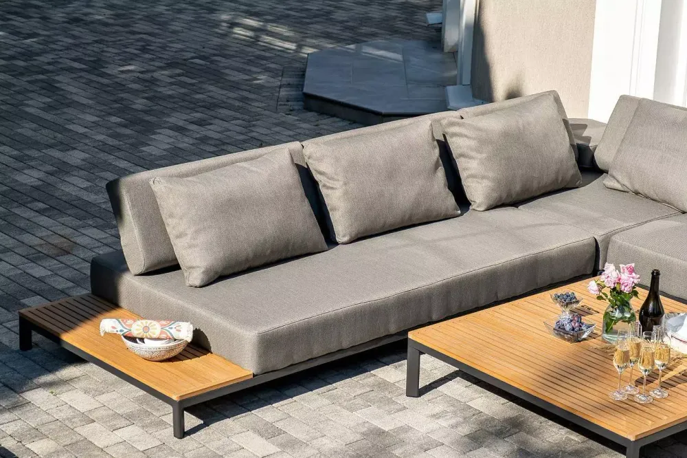 "Амальфи" трансформирующаяся лаунж-зона из алюминия, цвет графит