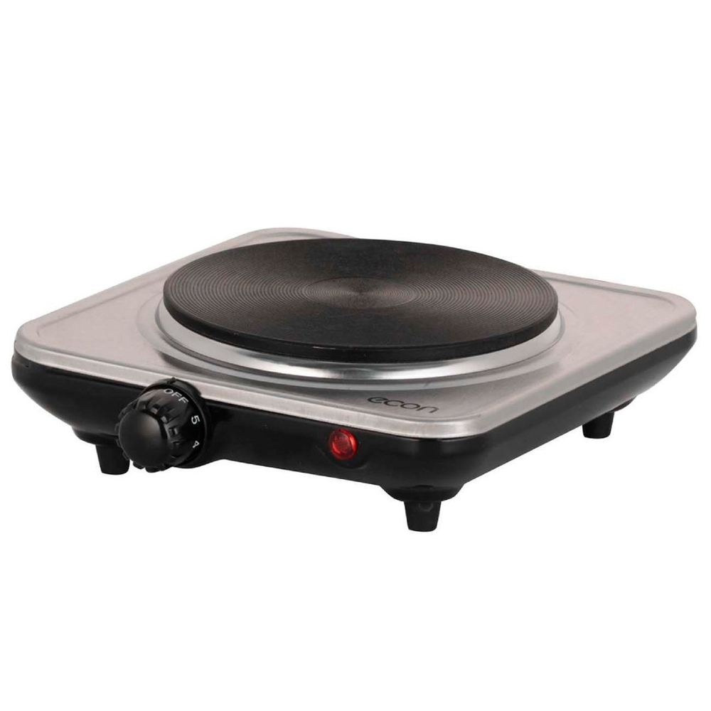 Плита электрическая Econ, ECO-135HP, 1000 Вт, 1 конф, диск, эмаль, механ, пер повор, чер