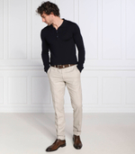 хлопковое поло san pepe HUGO - темно-синий(50474182)