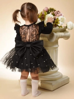 Юбка-пачка фатиновая с бусами