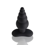 Черная анальная пробка Unicorn Playful - 10 см. (Цвет: черный)