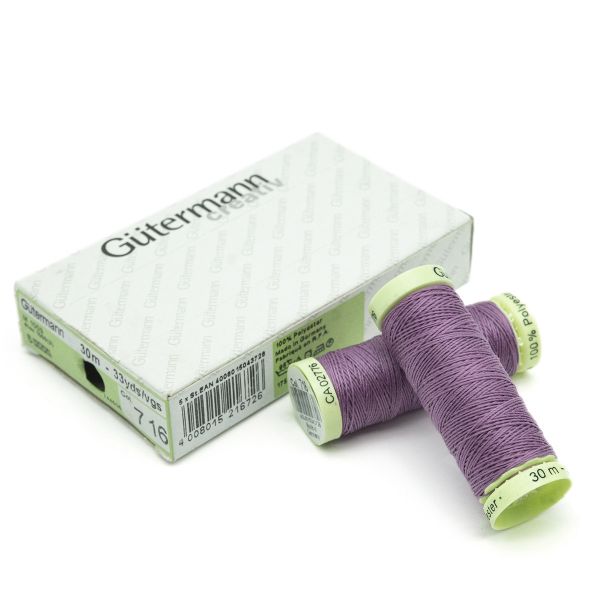 Нитки отделочные Gutermann Top Stitch 30 (30 метров), 5 кат. | 716 сиренево-розовый