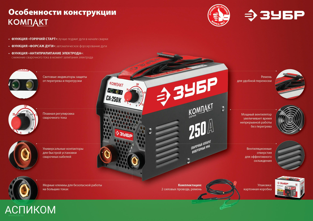 Сварочный инвертор Зубр СА-160К