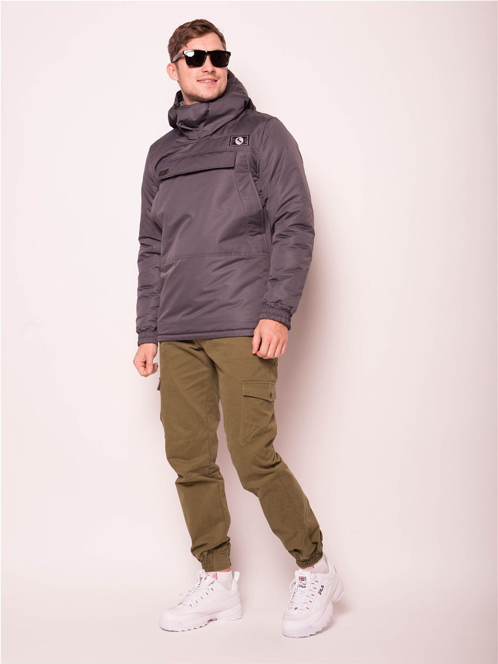 Анорак зимний мужской Город Горький темно-серый