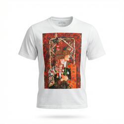 Футболка Qazaq Soul Жас Жұбайларс шелковой вышивкой