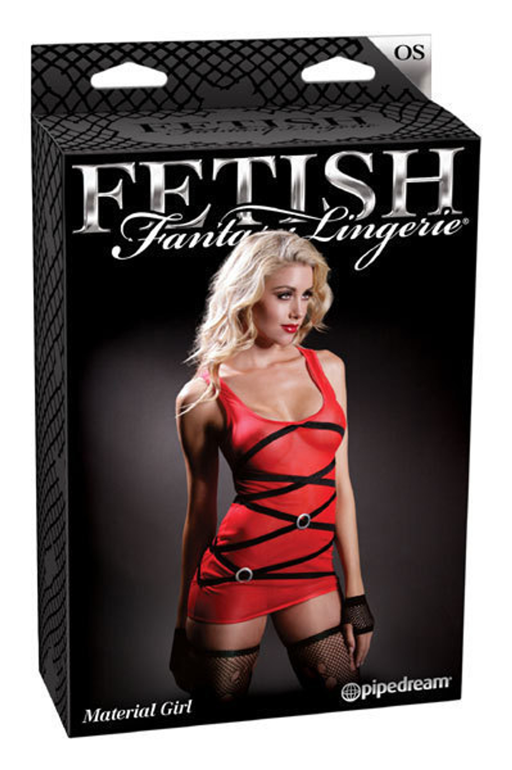 Алое одноразмерное миниплатье с ремешками