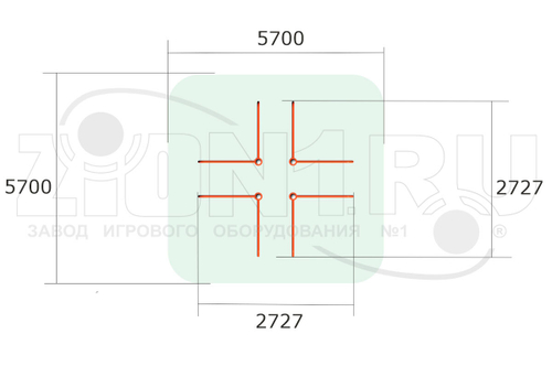 Воркаут-комплекс с брусьями ВА085