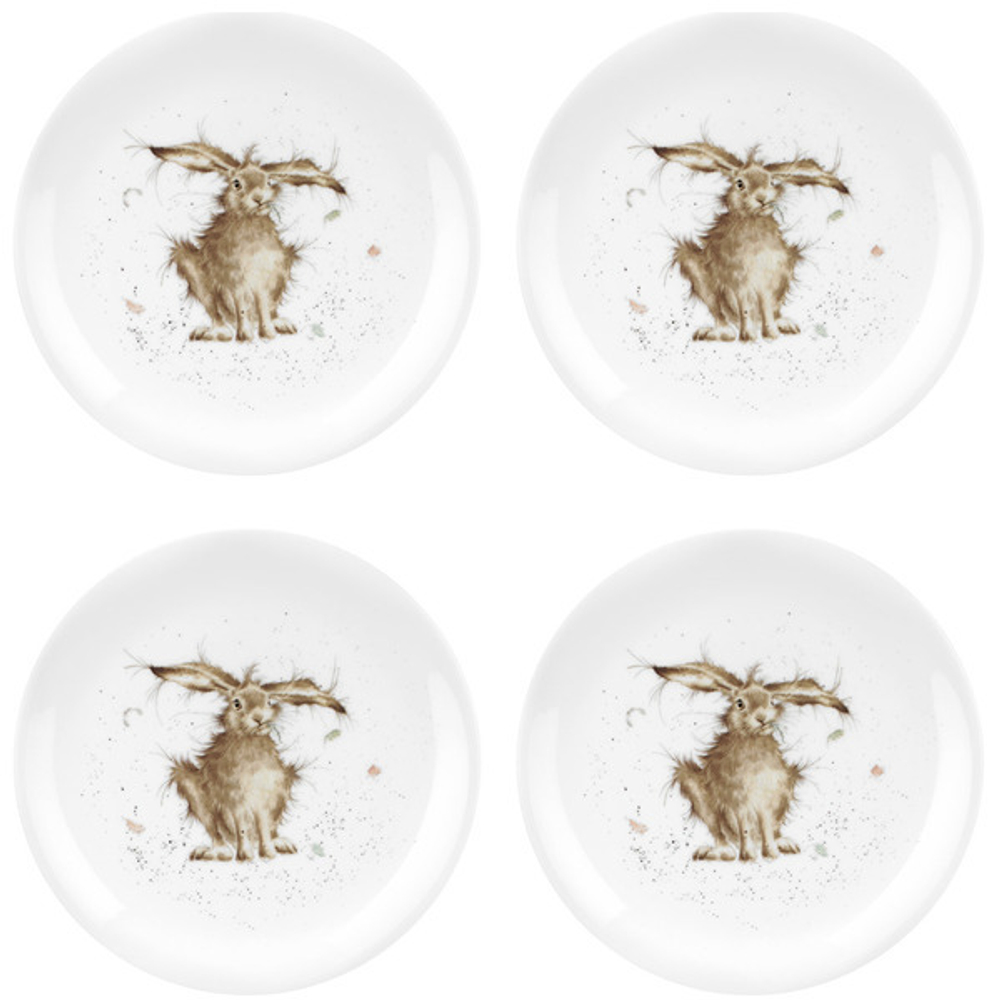 Набор тарелок закусочных 4шт 20см Забавная фауна Заяц Royal Worcester