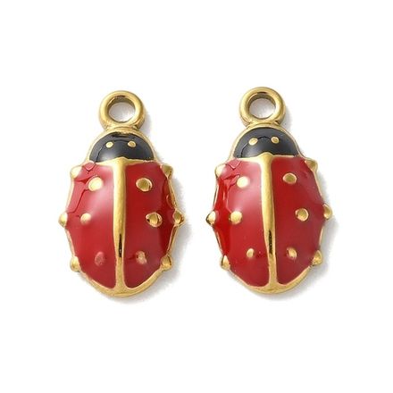 Подвеска "Божья Коровка" 12,5мм, сталь