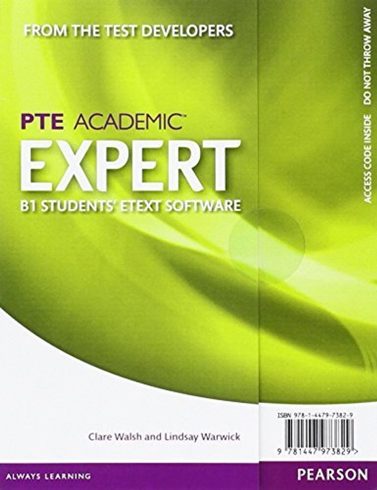 Expert PTE Academic B1 etext Student card