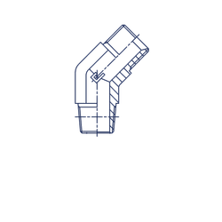 Соединение P45 BSPT 1/2 - BSP 1/2