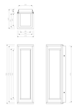 Настенный уличный светильник 17W 3000K 4385-2W черный Barer Favourite