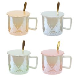 GAEM Кружка с крышкой, 420 мл, L13 W10 H9 см, 4в.