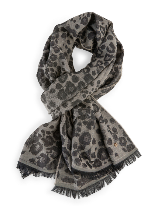 Шарф из шерсти и шелка