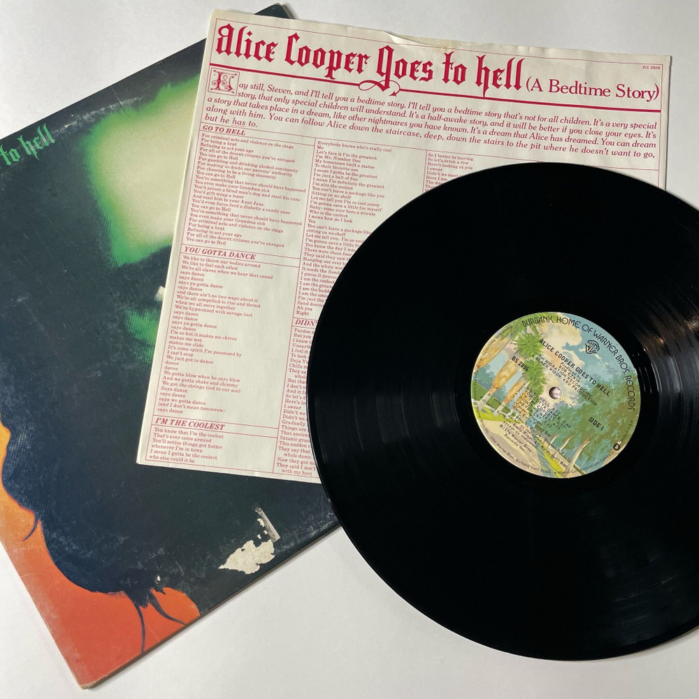 Винтажная виниловая пластинка LP Alice Cooper Goes To Hell (USA 1976)