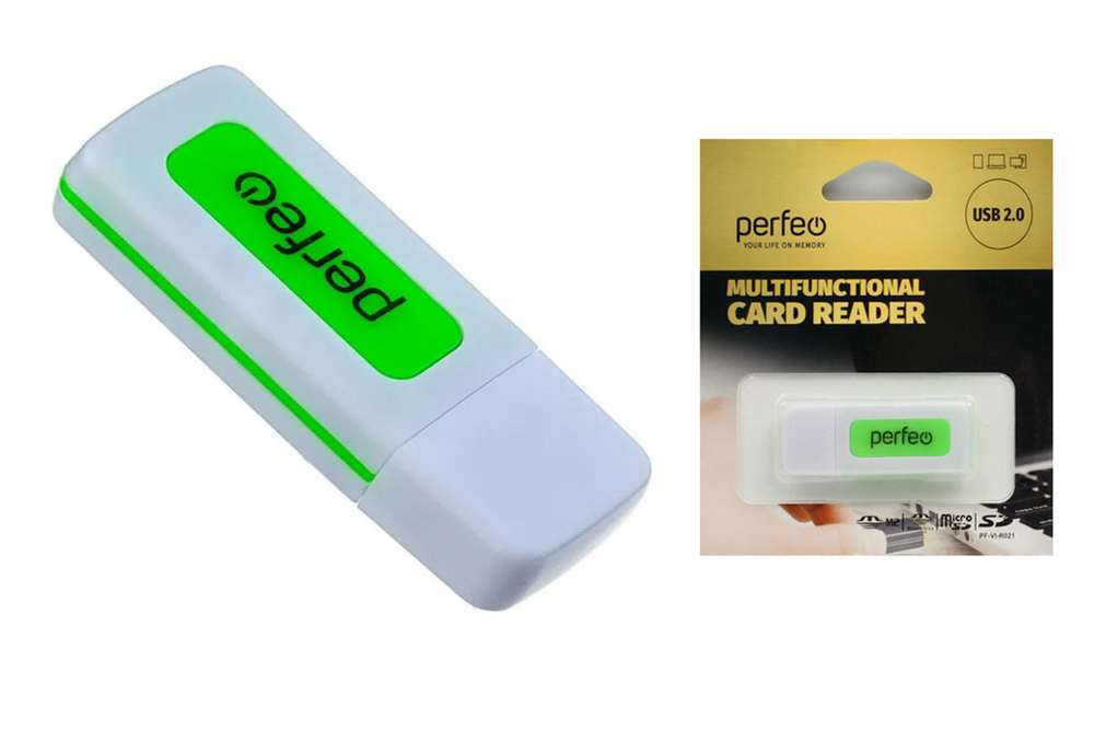 Картридер Универсальный SD/MMC+Micro SD+MS+M2 Perfeo PF-VI-R021