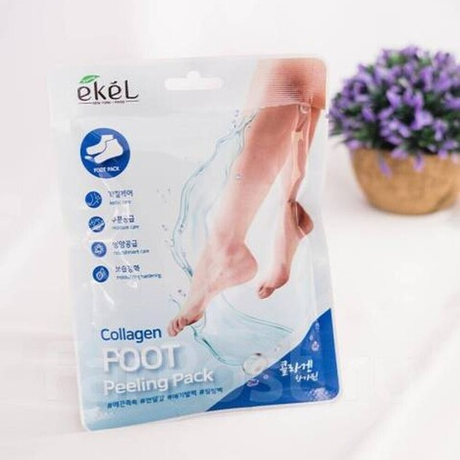 Ekel Пилинг-носочки с коллагеном - Collagen foot peeling pack, 1пара