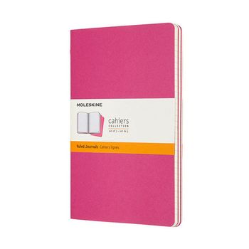 Блокнот Moleskine Cahier Journal Large 130х210 мм 80 стр в линейку 3 шт (CH016D17)
