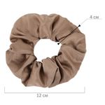 Резинка для волос 5х20 см, скранч, коричневый, MONTE VITA, 457071