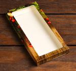 Коробка под плитку шоколада 171*80*14мм с окном ВЕТКИ С ШИШКОЙ