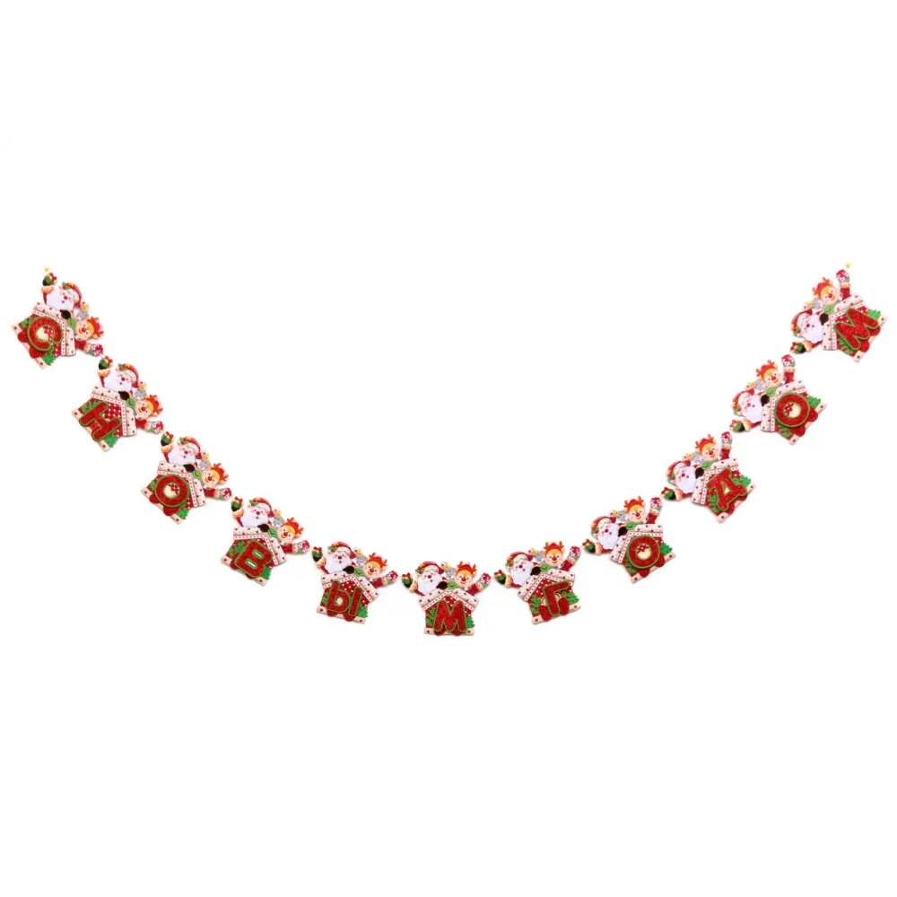 Растяжка бумажная новогодняя «Весёлые дедушки» 220 см