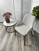 Стул М-City DISAUR Брио (Brio) Uf995-02, букле, Черный каркас